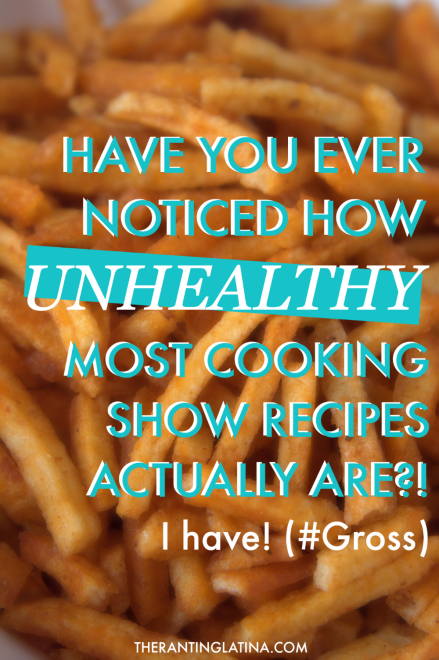 Cooking shows feature unhealthy foods
