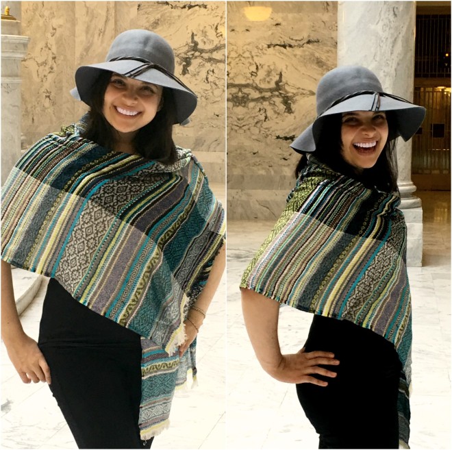 What a cute hat and scarf from Macy's!