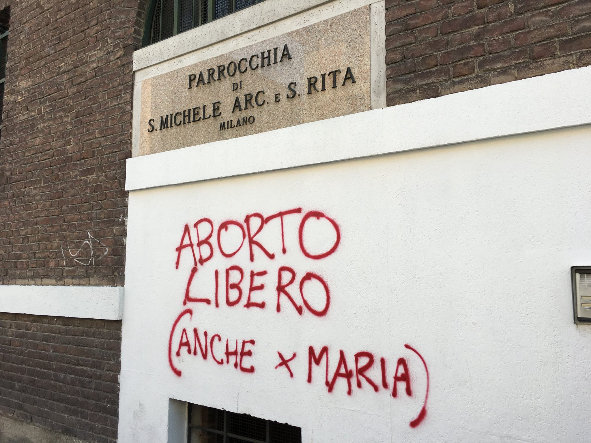 Fr. Andrea's response to abortion graffiti